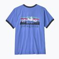 Moteriški marškinėliai Patagonia Fitz Roy Foothills Ringer Tee diver blue 2