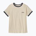 Moteriški marškinėliai Patagonia Fitz Roy Foothills Ringer Tee undyed natural