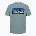 Vyriški marškinėliai Patagonia P-6 Logo blue sage 2
