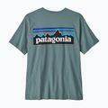 Vyriški marškinėliai Patagonia P-6 Logo blue sage 2