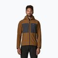 Vyriškas žygio džemperis Patagonia R2 TechFace Hoody deer brown