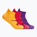 Kojinės HOKA No-Show Run Sock 3-pack egg yolk/cerise/virtual violet