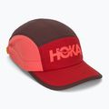Kepurė su snapeliu HOKA Run Hat deep mauve/red agate