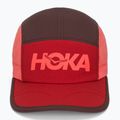Kepurė su snapeliu HOKA Run Hat deep mauve/red agate 2