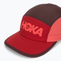 Kepurė su snapeliu HOKA Run Hat deep mauve/red agate 3