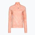 Moteriškas bėgimo džemperis HOKA Skyform Half Zip CLF PRT sunstone print