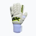 Vaikiškos vartininko pirštinės 4keepers Champ Carbo V RF Strap balta/geltona 4