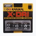 Skvošo raketės rankenos juosta Karakal X-Dri Grip 3 vnt. black