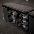 Rinkinys TREXO Suolelis Storage + Hanteliai Hex juodas 7