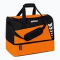 Treniruočių krepšys ERIMA Six Wings Sports Bag With Bottom Compartment 35 l orange/black