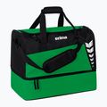 Treniruočių krepšys ERIMA Six Wings Sports Bag With Bottom Compartment 60 l emerald/black