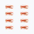 Relax Crawfish 1 Laminuotas guminis masalas 8 vnt. oranžinis alyvinis-juodas Blizgučiai CRF1