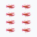 Guminis masalas Relax Crawfish 2 Standartinis 8 vnt. vėžių su oranžinėmis blizgutėmis CRF1-S