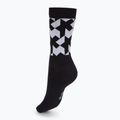 ASSOS Monogram juodos/baltos dviratininkų kojinės 2