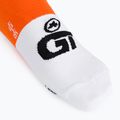 ASSOS GT C2 droid oranžinės dviratininko kojinės 3