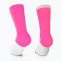 ASSOS GT C2 fluo rožinės spalvos dviratininko kojinės 2
