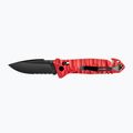Turistinis peilis TB Outdoor CAC Serration Manche Toxifie PA6 GF red
