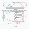 Coleman Darwin 3+ 3 asmenų kempingo palapinė pilka 2176904 2