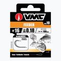 VMC Feeder methode leader loop kabliukas su spygliuku + linija 10 vnt. juodas nikelis 1700510