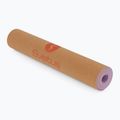 Pratimų kilimėlis Sveltus Cork Yoga natural/ lilac 6