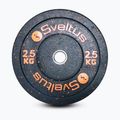 Guminė olimpinė štangos plokštė Sveltus Olympic Disc Bumper 2,5 kg black