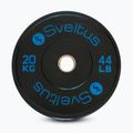 Guminė olimpinė štangos plokštė Sveltus Training Olympic Disc 20 kg black