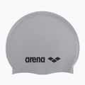 Arena Classic silikoninė sidabrinė/juoda plaukimo kepurė