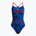 Moteriškas vientisas maudymosi kostiumėlis arena Spider Booster Back One Piece royal/red