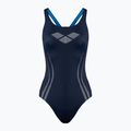 Moteriškas vientisas maudymosi kostiumėlis arena Isla One Piece navy/pix blue/white