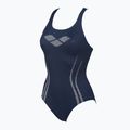 Moteriškas vientisas maudymosi kostiumėlis arena Isla One Piece navy/pix blue/white 4