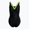 Moteriškas vientisas maudymosi kostiumėlis arena Shadow One Piece black/leaf 2