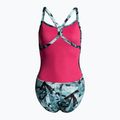 Moteriškas vientisas maudymosi kostiumėlis arena Glitch One Piece L black/fresia rose 2