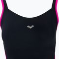 Moteriškas vientisas maudymosi kostiumėlis arena Agate Strap Back One Piece black/rose violet 3