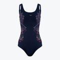 Moteriškas vientisas maudymosi kostiumėlis arena Amber Wing Back One Piece navy