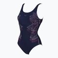 Moteriškas vientisas maudymosi kostiumėlis arena Amber Wing Back One Piece navy 4