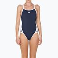 Moteriški maudymosi kostiumėliai arena Team Stripe Super Fly Back One Piece navy/white 5