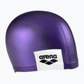 Arena Logo Liejama violetinė plaukimo kepuraitė 3