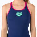 Vaikiškas maudymosi kostiumėlis arena Biglogo Swim Pro Back One Piece navy/freak rose 4