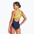 Vaikiškas vientisas maudymosi kostiumėlis arena Swim Pro Back One Piece navy/soft green 7