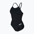 Moteriškas vientisas maudymosi kostiumėlis Arena Team Light Drop Solid black/white 3