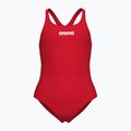 Arena Team Swim Pro Solid raudonos/baltos spalvos vientisas vaikiškas maudymosi kostiumėlis