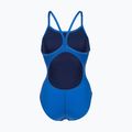 Moteriškas vientisas maudymosi kostiumėlis Arena Team Light Drop Solid royal/white 2