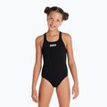 Vaikiškas vientisas maudymosi kostiumėlis arena Team Swim Pro Solid juoda/balta 5