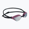 Arena plaukimo akiniai Cobra Core Swipe Mirror silver/red wine