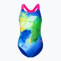 Vaikiškas vientisas maudymosi kostiumėlis arena Pro Back Placement royal/freak rose