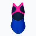 Vaikiškas vientisas maudymosi kostiumėlis arena Pro Back Placement royal/freak rose 2