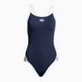Moteriškas vientisas maudymosi kostiumėlis arena Icons Super Fly Back Solid navy/white