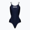 Moteriškas vientisas maudymosi kostiumėlis arena One Double Cross Back One Piece navy/white/silver