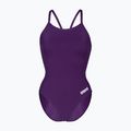Moteriškas vientisas maudymosi kostiumėlis Arena Team Light Drop Solid plum/white