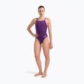 Moteriškas vientisas maudymosi kostiumėlis Arena Team Light Drop Solid plum/white 6